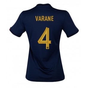 Francja Raphael Varane #4 Koszulka Podstawowych Kobiety MŚ 2022 Krótki Rękaw